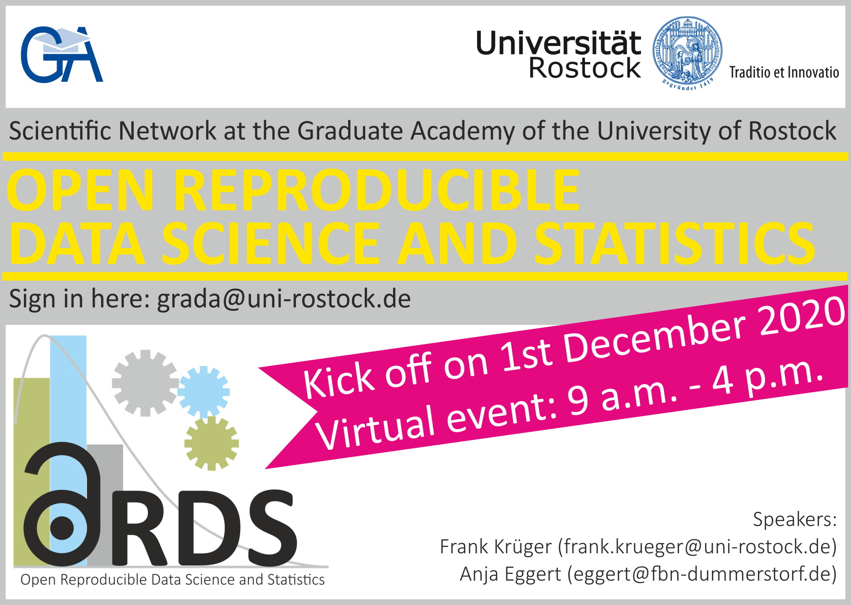Virtual kick off meeting of the ORDS network on 1st December 2020